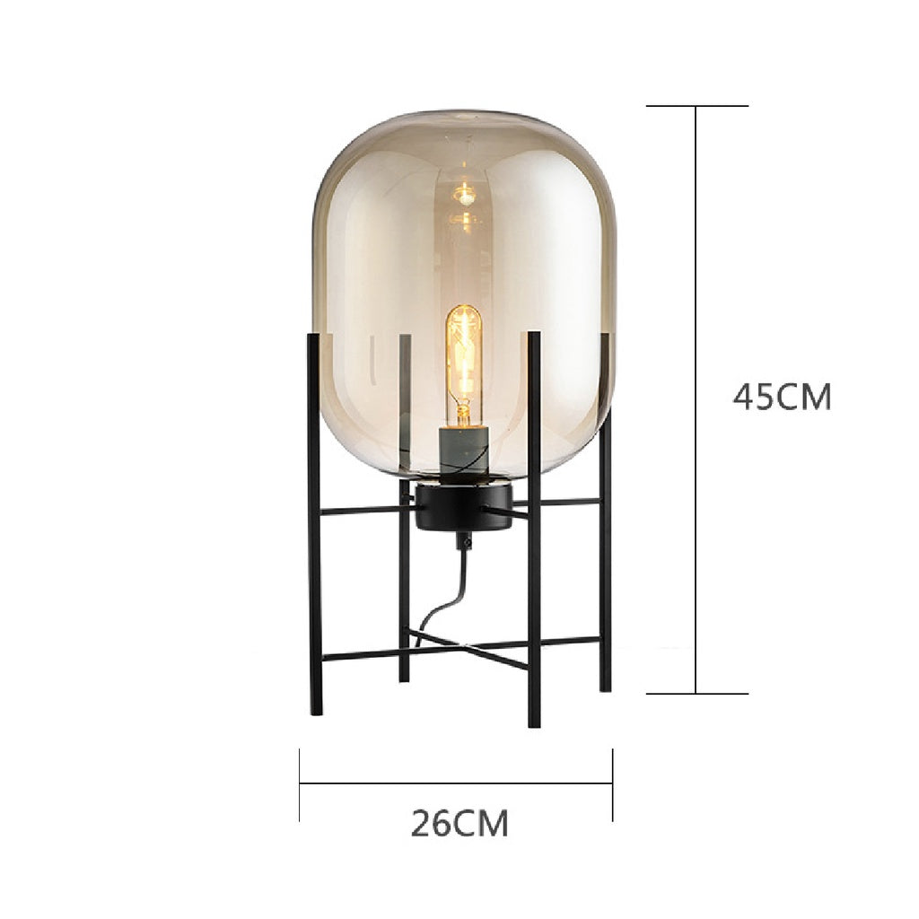 Omnilight Oda Glass Floor Table Lamp Hotel Luxury Style