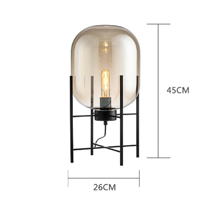 Omnilight Oda Glass Floor Table Lamp Hotel Luxury Style