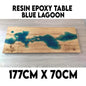 Epoxy Resin Solid Wood Slab Dining Study Table