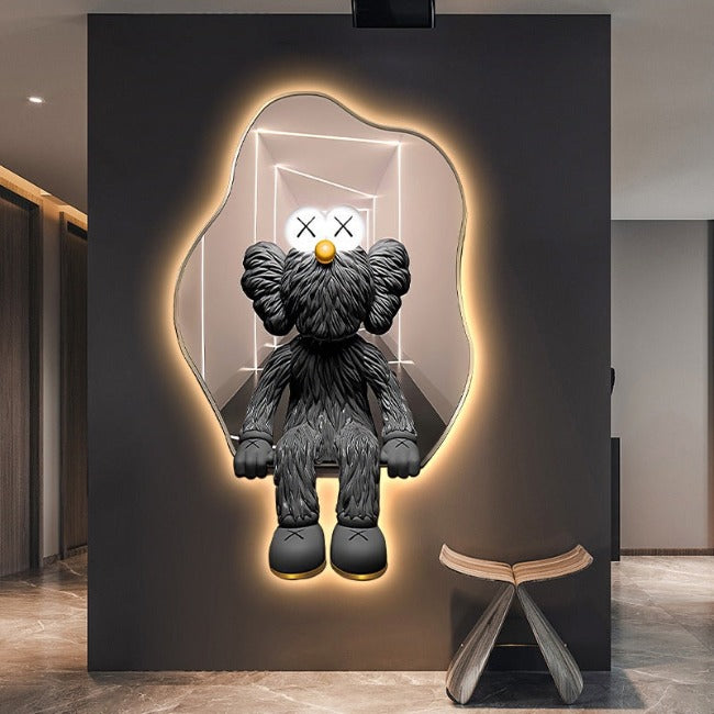 Kaws Bearbrick LED Lighting Painting Wall Light Deco