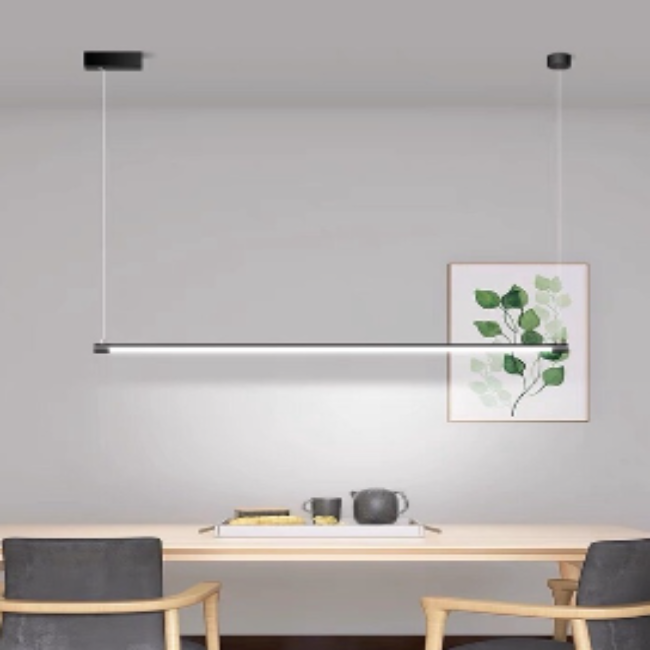 Luxury Nordic Chandelier Hanging Long LED Downlight Pendant Linear Lamp