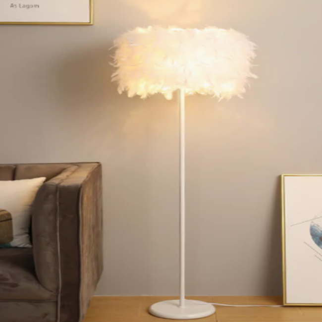 Modern Feather Floor Lamp