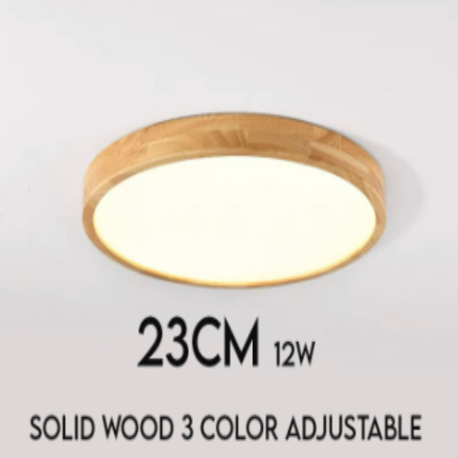 Modern Wood Ceiling LED Downlight 3 Adjustable Colour Light (30cm - 50cm)