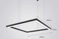 Industry Style LED Long Pendant Lamp Chandelier Aluminium