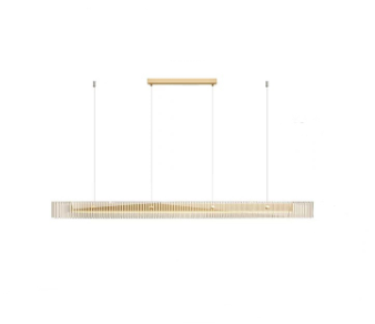 Nordic Glass Light Tube Restaurant Chandelier