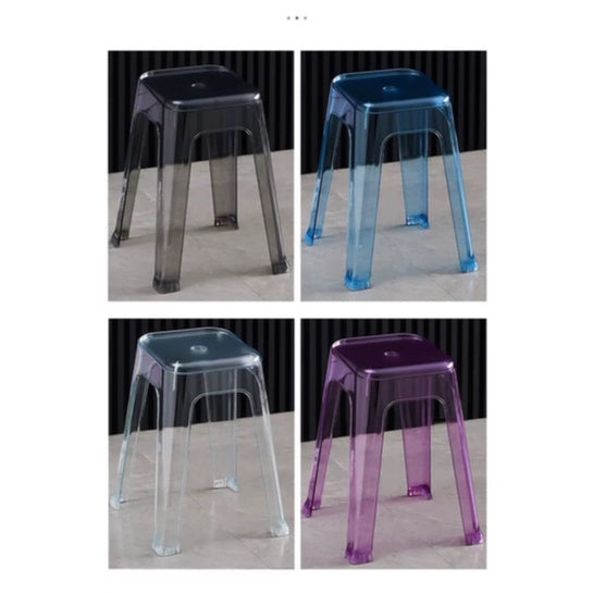 Nordic Transparent Chair Photography Ins Acrylic Plastic Crystal Dining Stool