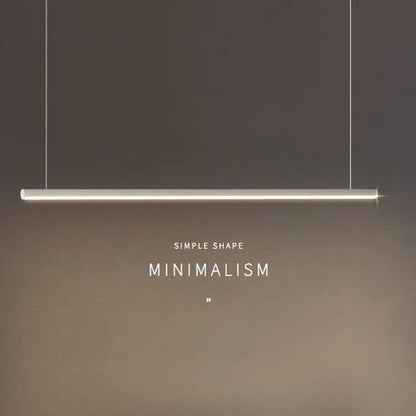 Minimalist Modern Restaurant Office LED Long Tube Chandelier