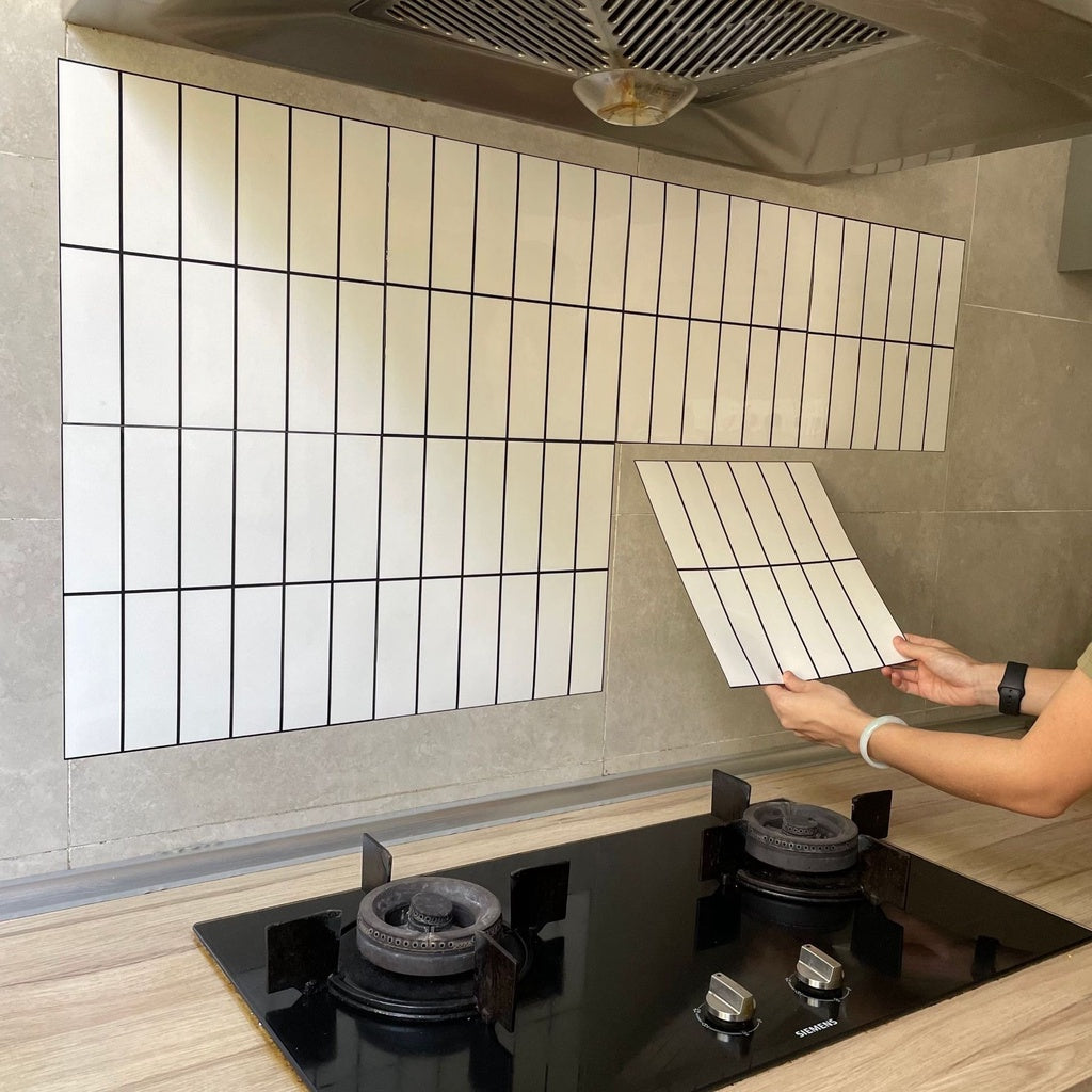 DIY 3D Effect Subway Tile Self-Adhesive Water-Resistant Wallpaper