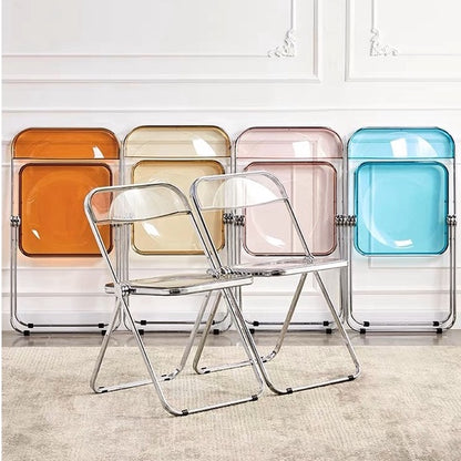 Transparent Acrylic Dining Chair Stool Stackable