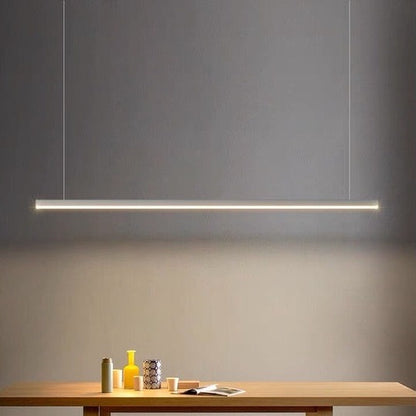 Minimalist Modern Restaurant Office LED Long Tube Chandelier