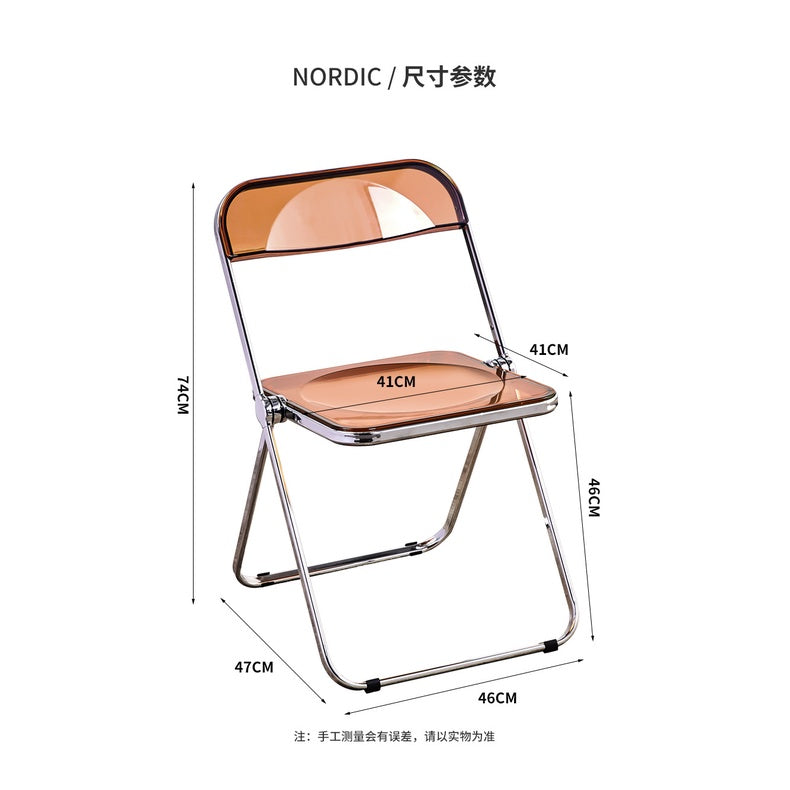 Transparent Acrylic Dining Chair Stool Stackable