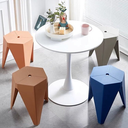 Nordic Hexagon Cafe Restaurant Living Room Dining Chair Stool