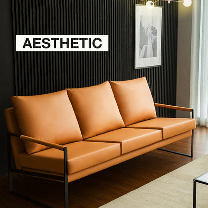 Nordic Minimalist Leather Sofa Set 1 2 3 Seater