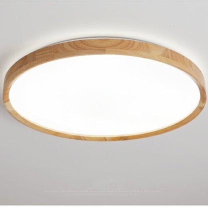 Modern Wood Ceiling LED Downlight 3 Adjustable Colour Light (30cm - 50cm)