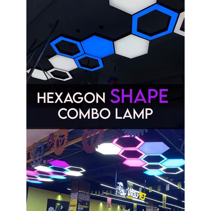 Industry Style Y Shape Font Hexagon Lamp