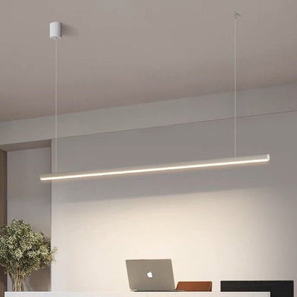 Minimalist Modern Restaurant Office LED Long Tube Chandelier