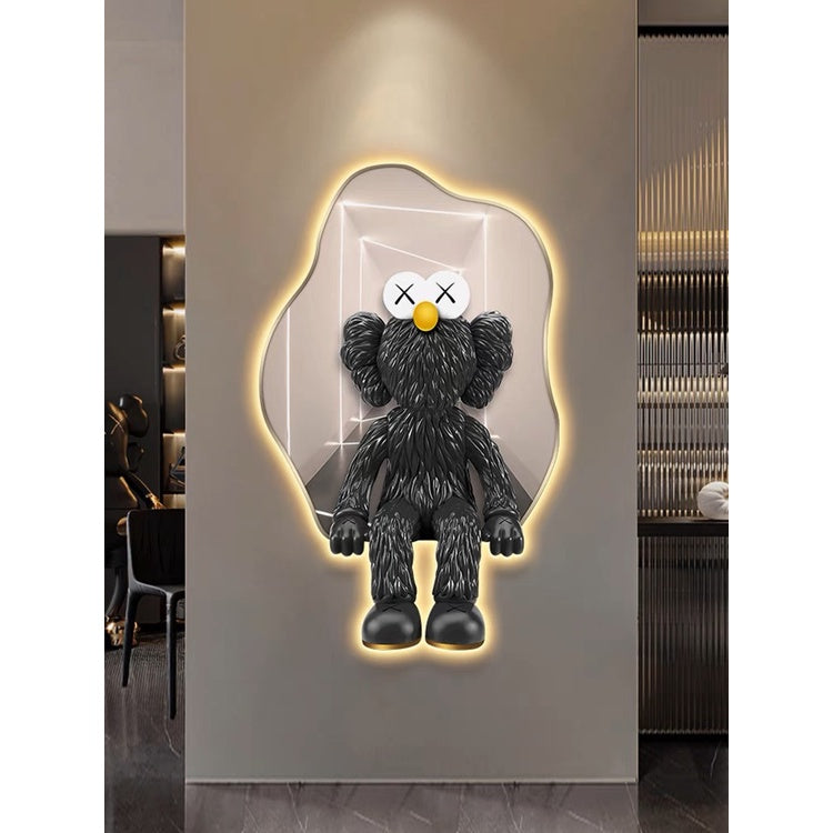 Kaws Bearbrick LED Lighting Painting Wall Light Deco