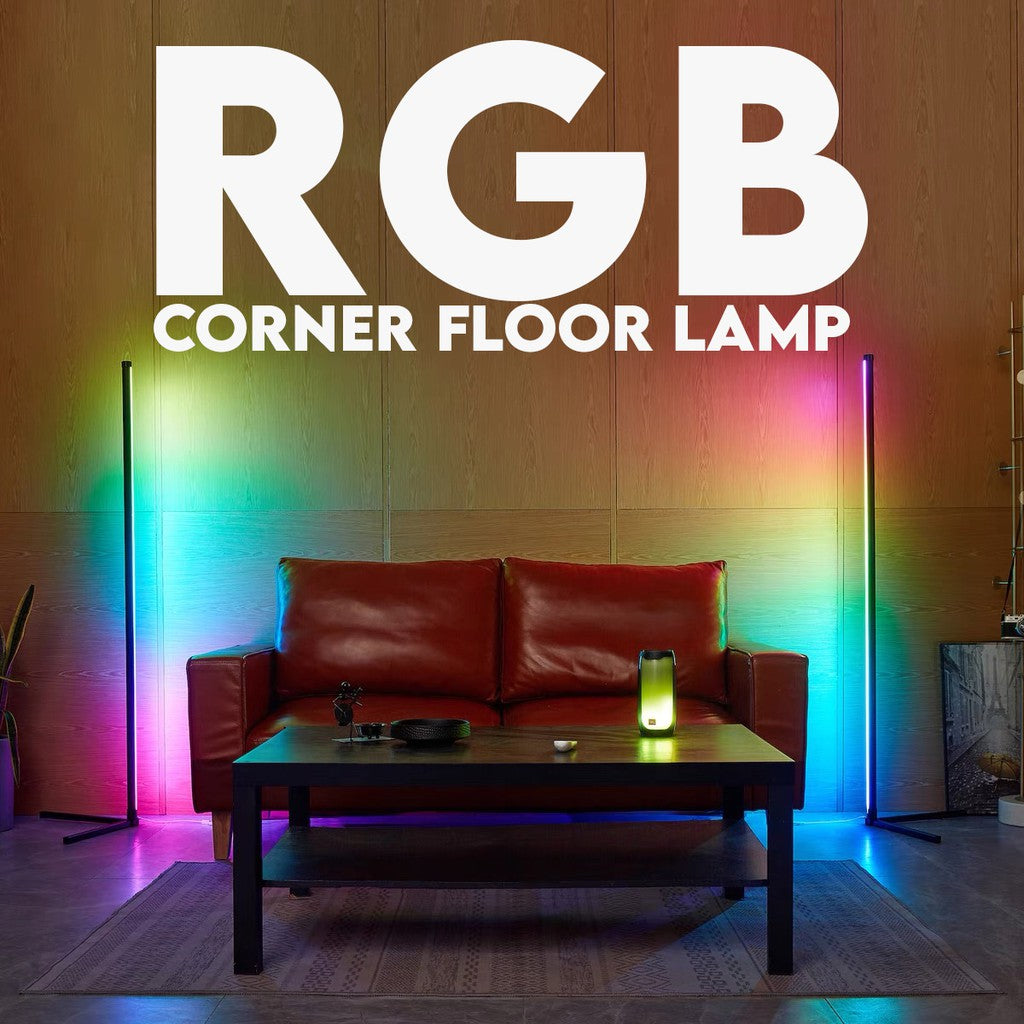 Nordic LED Corner RGB Smart App Standing Bed Deco Floor Lamp (150cm)