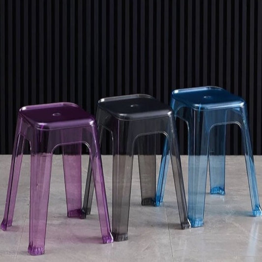 Nordic Transparent Chair Photography Ins Acrylic Plastic Crystal Dining Stool