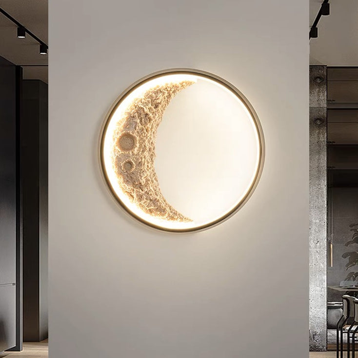 Nordic Moon Art Light Lamp Modern LED Wall Light