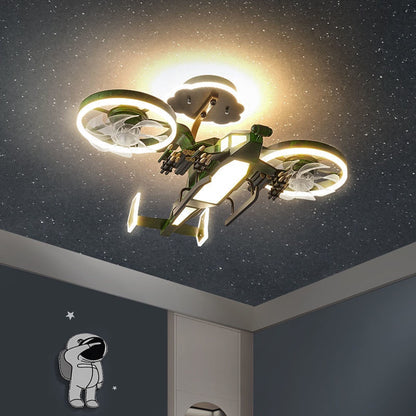 Apps Control Helicopter Ceiling Fan with 3 Adjustable