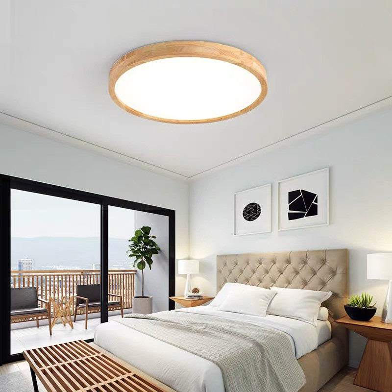 Modern Wood Ceiling LED Downlight 3 Adjustable Colour Light (30cm - 50cm)