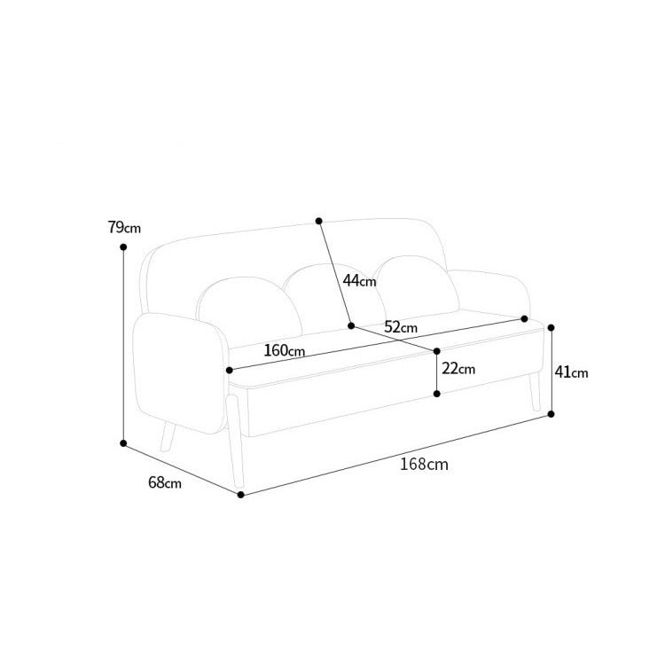 Nordic Minimalist Leather Sofa Set 1 2 3 Seater [Free Pillow]