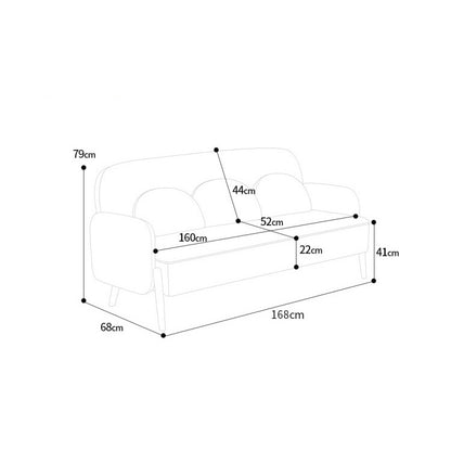 Nordic Minimalist Leather Sofa Set 1 2 3 Seater [Free Pillow]