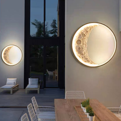 Nordic Moon Art Light Lamp Modern LED Wall Light