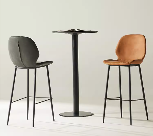 High Bar Stool Cafe Metal Dining Chair