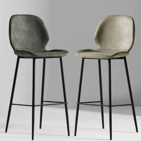 High Bar Stool Cafe Metal Dining Chair