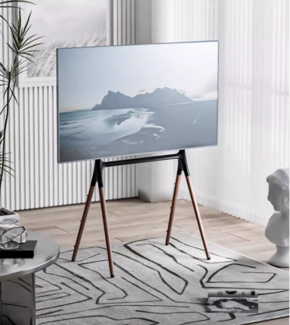 Nordic Wooden Art Tripod Television Stand