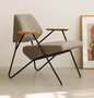 Designer Nordic Arm Cushion Wing Chair Bench