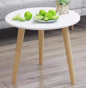 Minimalist Marble Coffee Tea Wood Corner Side Table