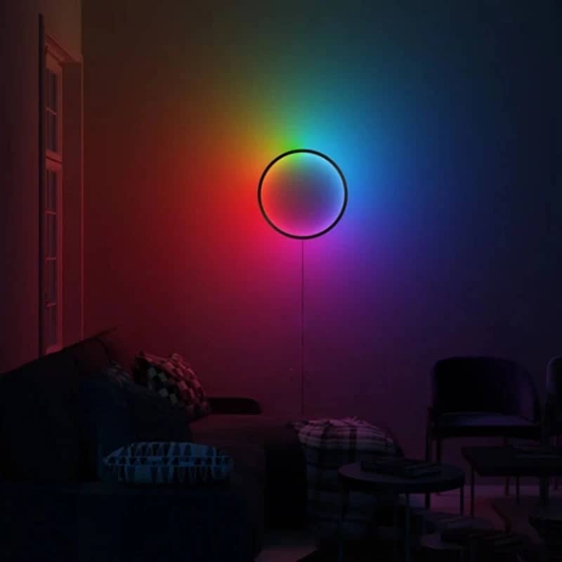 European Nordic RGB Lamp LED RGB Wall Standing Bed Deco Lamp