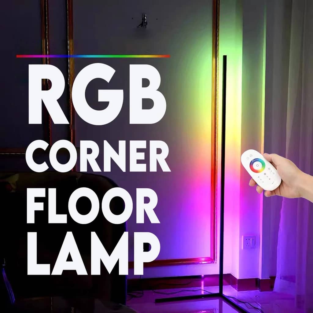 Nordic LED Corner RGB Smart App Standing Bed Deco Floor Lamp (150cm)