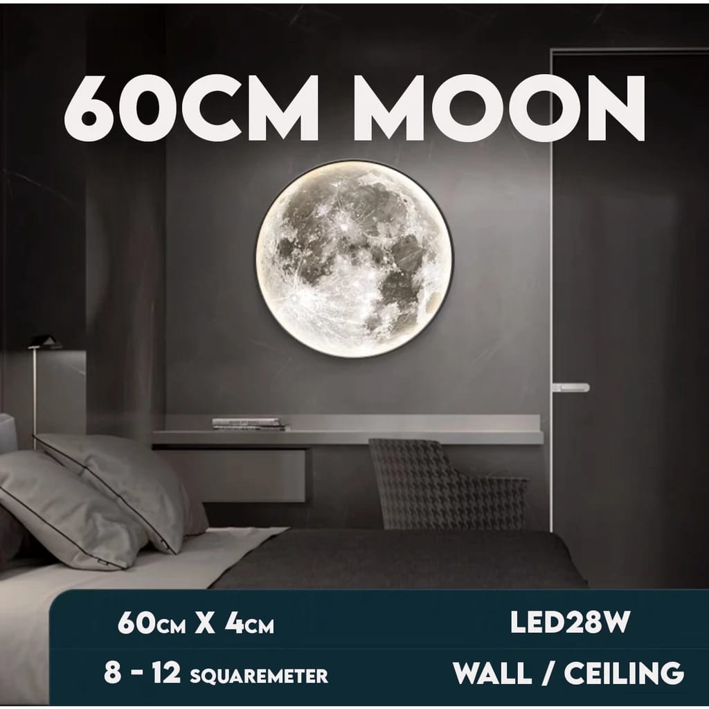 Nordic Moon Light Lamp Modern LED Wall Light