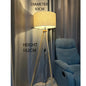 Nordic Wood Tripod Floor Lamp LED Bulb Indoor Standing Light Living Room Bedroom