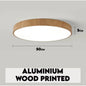 Modern Wood Ceiling LED Downlight 3 Adjustable Colour Light (30cm - 50cm)