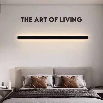 Modern LED Long Indoor Wall Light Black