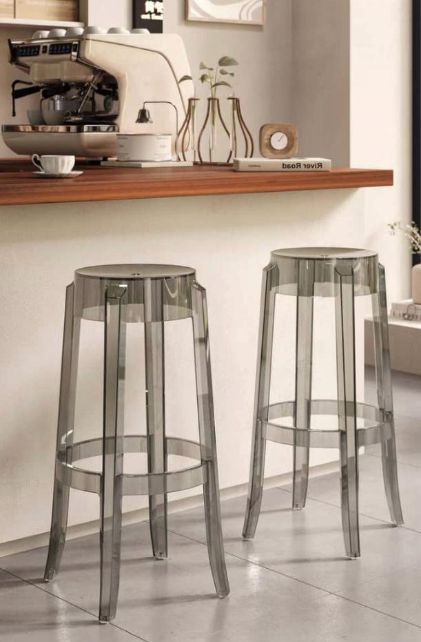 High Bar Stool Cafe Metal Dining Chair