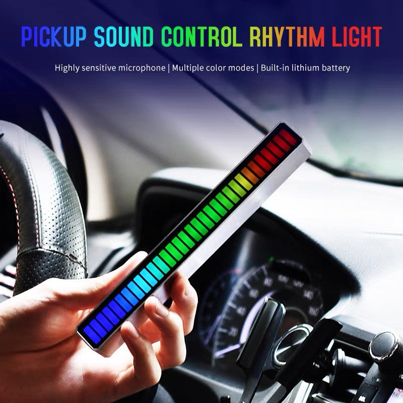 RGB Rhythm Bar 32 Bit Wireless Music Level Indicator Voice Sound Control Audio Spectrum Light LED