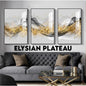 3 In 1 Canvas Wall Art Painting Black Frame Nordic Decor Poster Living Room