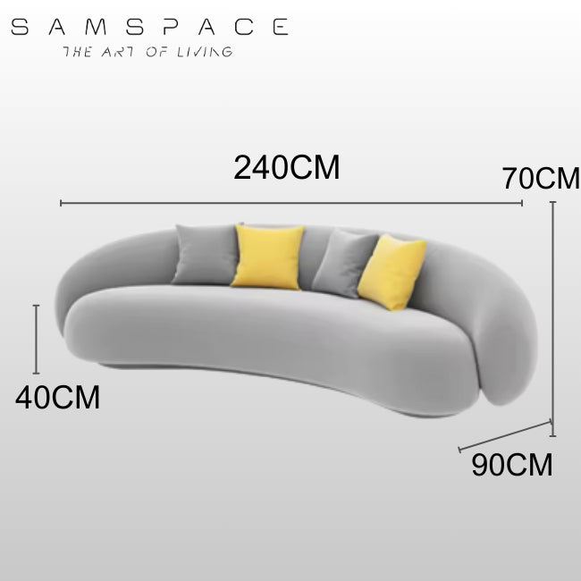 Nordic Arc Single Double Sofa Lamp Wool Goose