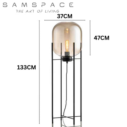 Omnilight Oda Glass Floor Table Lamp Hotel Luxury Style