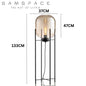 Omnilight Oda Glass Floor Table Lamp Hotel Luxury Style