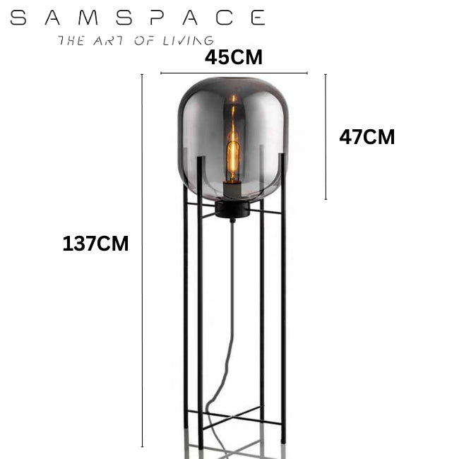 Omnilight Oda Glass Floor Table Lamp Hotel Luxury Style