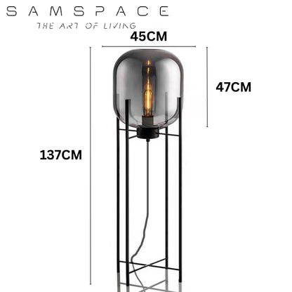 Omnilight Oda Glass Floor Table Lamp Hotel Luxury Style