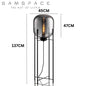 Omnilight Oda Glass Floor Table Lamp Hotel Luxury Style