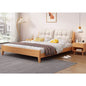 Nordic Modern Bed Frame Solid Wood Soft Material